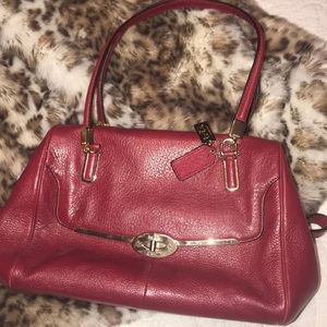 COACH red tote